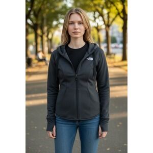 The North Face Hoodie Full Zip Thumb Hole‎ Jacket Womens Athleisure
